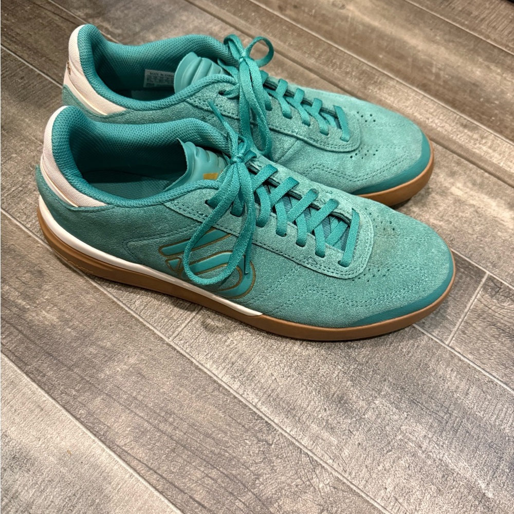 Women’s Adidas 5 Ten Teal Suede Athletic Sneakers